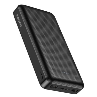 додаткова батарея power bank borofone bj3a minimalist 20000mah (чорний) 