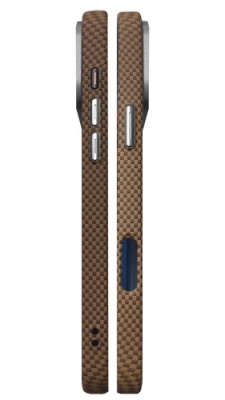 Купить чохол piblue carbon glacier magsafe (pl-99) для apple iphone 16 pro (коричневий) онлайн
