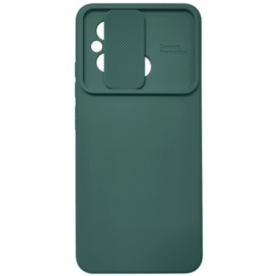 Купить силіконовий чохол soft tpu armor camshield для xiaomi redmi 12c - dark green онлайн