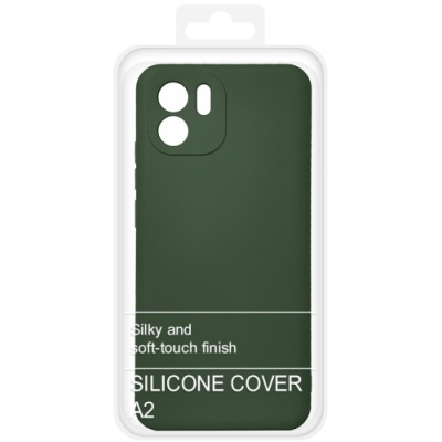 Купить силіконовий чохол soft silicone case для xiaomi redmi a1/a2 (темно-зелений) онлайн