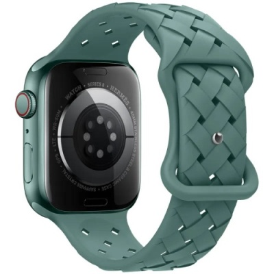 ремінець hoco wa16 для apple watch 1-11/ultra (42/44/45/49mm) (pine green) 
