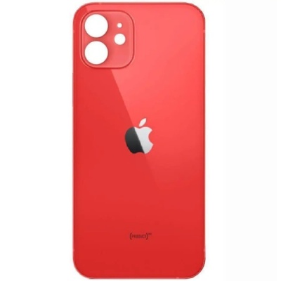 задня кришка для apple iphone 12 red (big hole)