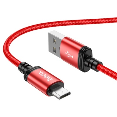 кабель hoco x89 wind usb - microusb 2.4a/1m (червоний) 