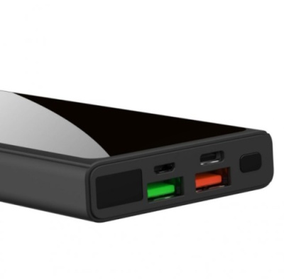 додаткова батарея power bank xo pr141 pd20w+qc22.5w wireless 10000mah (чорний) 