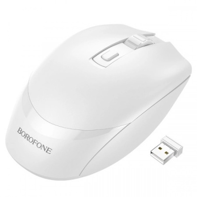 мишка бездротова borofone bg7 (білий) 