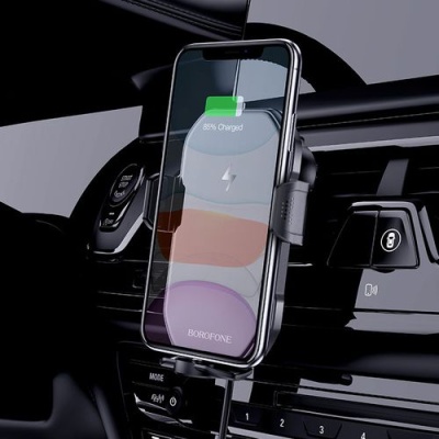 Автотримач Borofone BH31 Sabio Wireless Charging (Чорний)