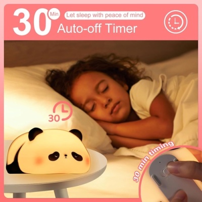 нічник xo oz10 panda light 1200 mah black-white 