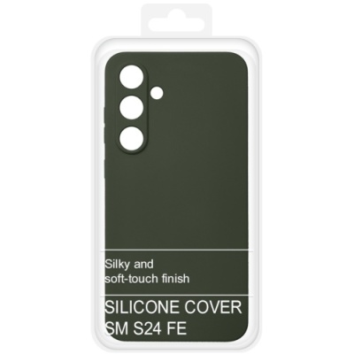 Купить силіконовий чохол soft silicone case для samsung s721 galaxy s24 fe (темно-зелений) онлайн