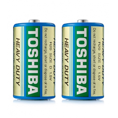 батарейка toshiba r20 (2шт) 