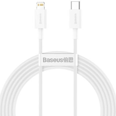 кабель baseus superior series (pd) type-c - lightning 20w/2m (catlys-c02) (white) 