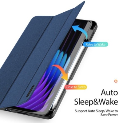 Купить чохол dux ducis domo для xiaomi pad 7/ pad 7 pro/ pad 8/ pad 8 pro with stylus pen holder & auto sleep wake (blue) онлайн