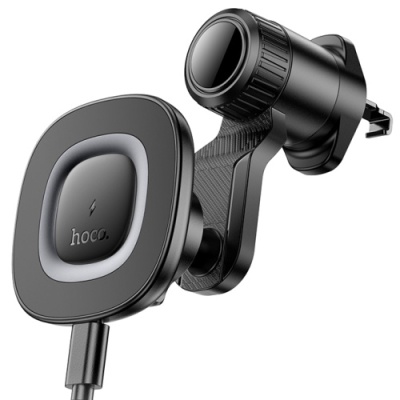 Автотримач Hoco HW30 4.5-7.0 inch Magnetic Ring Wireless 15W (Чорний)