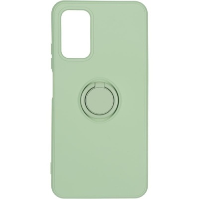 Купить силіконовий чохол soft silicone casevsmagnet ring для xiaomi redmi 9t/poco m3 - green онлайн