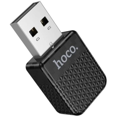 Адаптер бездротовий автомобільний Hoco HU3 CarPlay USB/ Type-C (чорний)