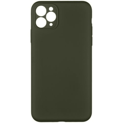 Купить чохол silicone case для apple iphone 11 pro max (35) dark olive - full camera онлайн