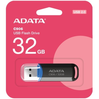 usb флеш-накопичувач adata c906 32gb (чорний) 