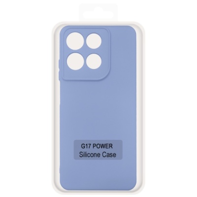 Купить чохол soft silicone case full для motorola g17/g17 power (linen blue/lilac) онлайн