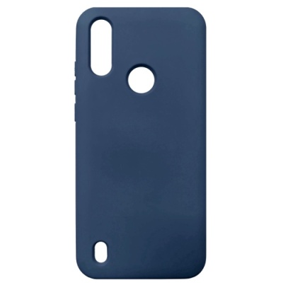 Купить силіконовий чохол soft silicone case для motorola e6s/e6i - dark blue онлайн