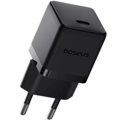 мережевий зарядний пристрій baseus palm fast charger (p10111605113-01) 1type-c/30w/pd +(type-c - type-c 60w) (чорний) 