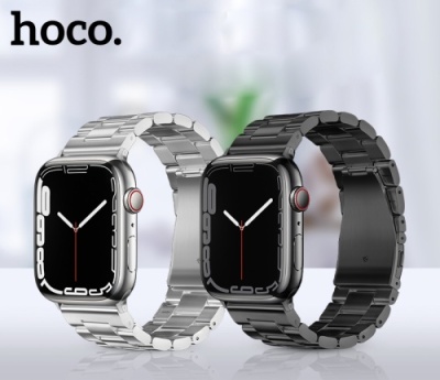 ремінець hoco wa10 для apple watch 1-11/ultra (42/44/45/49mm) (silver) 