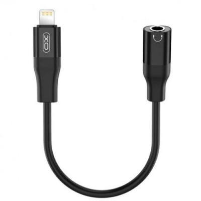 перехідник xo nbr181a lightning male + 3.5 (female) (чорний) 
