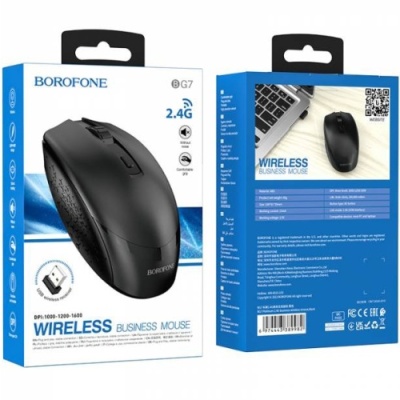 мишка бездротова borofone bg7 (чорний) 