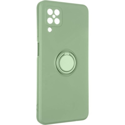 Купить силіконовий чохол soft silicone casevsmagnet ring для samsung a125 galaxy a12/a127 galaxy a12/m127 galaxy m12 - green онлайн