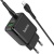 мережевий зарядний пристрій hoco n5 1usb/18w/qc3.0 + 1type-c/20w/pd + (type-c - lightning) (чорний) 