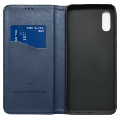 Купить чохол-книжка leather fold для xiaomi redmi 9a (темно-синій) онлайн