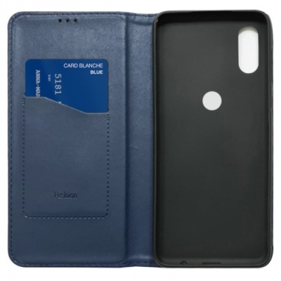 Купить чохол-книжка leather fold для motorola e6s/e6i (темно-синій) онлайн