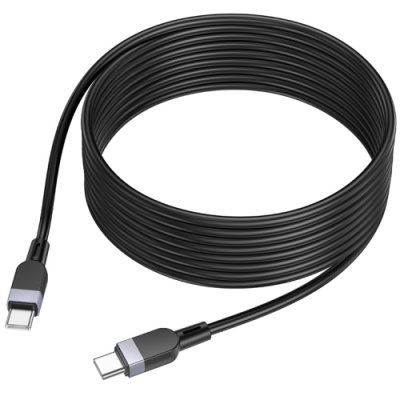 кабель hoco x109 silicone type-c - type-c 60w/3m (чорний) 