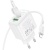 мережевий зарядний пристрій borofone bas44a 1usb/18w/qc3.0 + 1type-c/20w/pd + (type-c - lightning) (білий) 