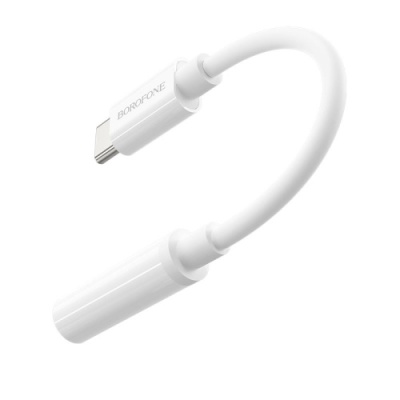 перехідник borofone bv13 type-c - 3.5 audio jack (білий) 