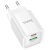 мережевий зарядний пристрій hoco c149a 1usb/18w/qc3.0 + 1type-c/30w/pd (бiлий) 
