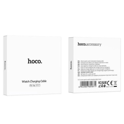 зарядний пристрій для смарт-годинника hoco y17 магнітний (чорний) 3mm*9mm 