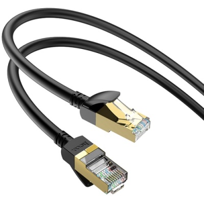 кабель мережевий (lan rj45) hoco us02 (5м) (чорний) 