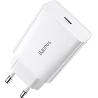 мережевий зарядний пристрій baseus speed mini (ccfs-sn02) 1type-c/20w/pd (білий) 