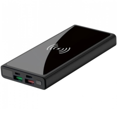 додаткова батарея power bank xo pr141 pd20w+qc22.5w wireless 10000mah (чорний) 