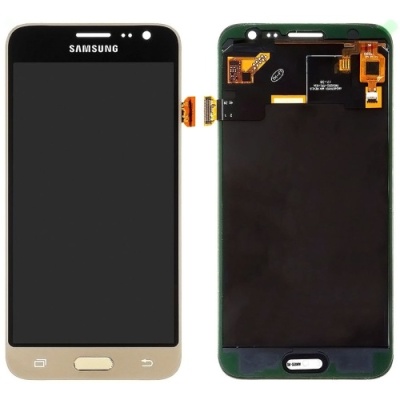 дисплей для samsung j320 galaxy j3 (2016) з чорно-золотим тачскріном oled