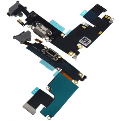 шлейф для apple iphone 6 plus з конектором зарядки, роз'ємом гарнітури, мікрофоном original prc