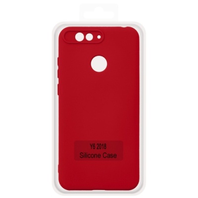 Купить чохол soft silicone case full для huawei y6 2018 (red) онлайн