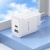 Мережевий Зарядний Пристрій Borofone BA83A 1USB/18W/QC3.0 + 1Type-C/20W/PD (Білий) мережевий зарядний пристрій borofone ba83a 1usb/18w/qc3.0 + 1type-c/20w/pd (білий)