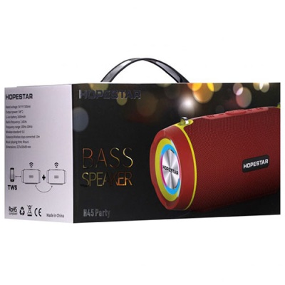 портативна колонка hopestar h45 party (червоний) 
