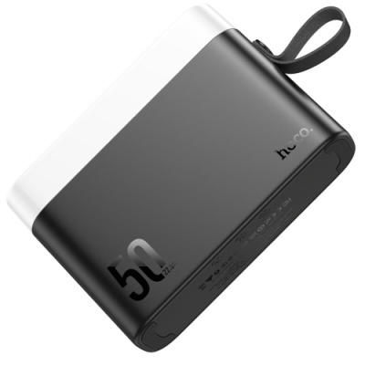 додаткова батарея power bank hoco j94a overlord pd20w+qc3.0 22.5w 50000 mah (чорний) 