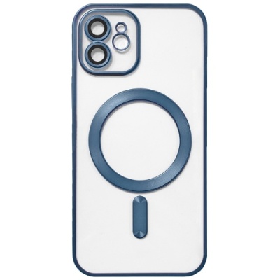 Купить чохол tpu metallic full camera with magsafe для apple iphone 11 (matte blue) онлайн