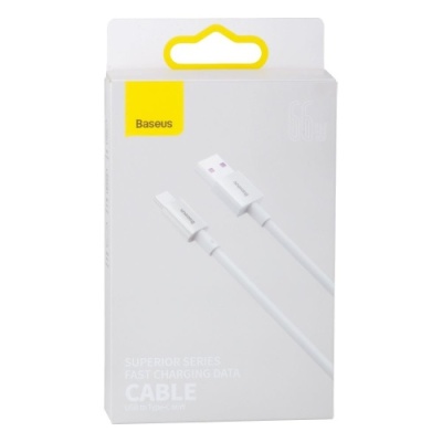 кабель baseus superior series usb - type-c 66w/2m (catys-a02) (white) 