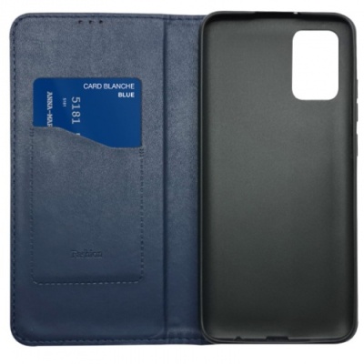 Купить чохол-книжка leather fold для samsung a025 galaxy a02s (темно-синій) онлайн