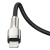 кабель baseus cafule metal (pd) type-c - lightning pd20w/2m (catljk-b01) (black) 