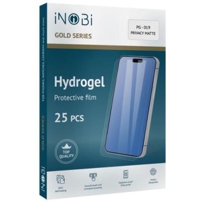 гідро-гель плівка inobi gold edition privacy matte pg-019 анти-шпигун матова (25 штук) (180*120mm)