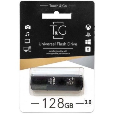 usb флеш-накопичувач tg 128gb vega 121 (чорний) 